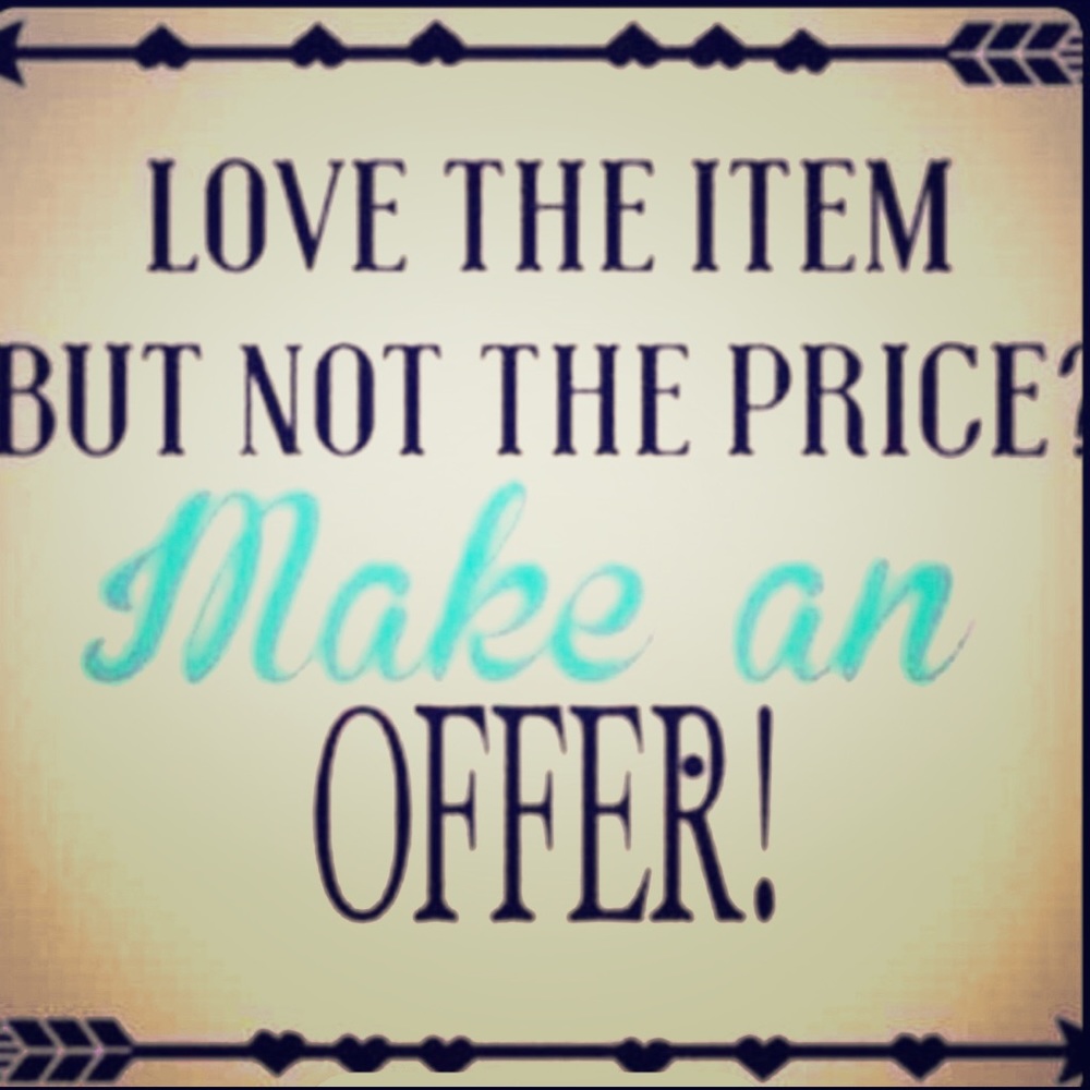Make on offer if you love the item!! ♥️